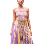 Top Mantón - Malva y flúor