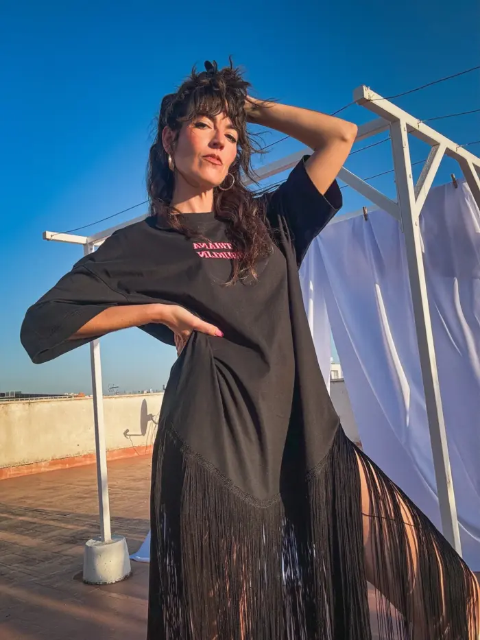 Vestido Flecos - DTAB - Imagen 2