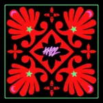 Posavasos Azulejo Rojo