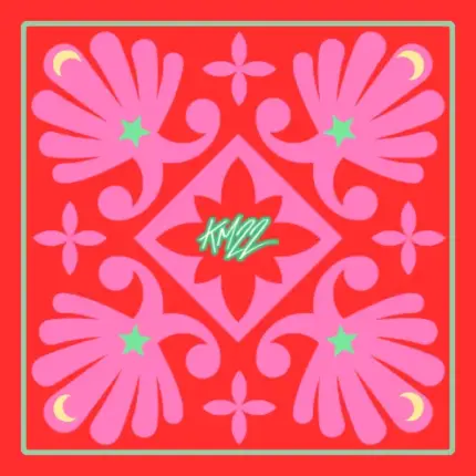 Posavasos Azulejo Rosa