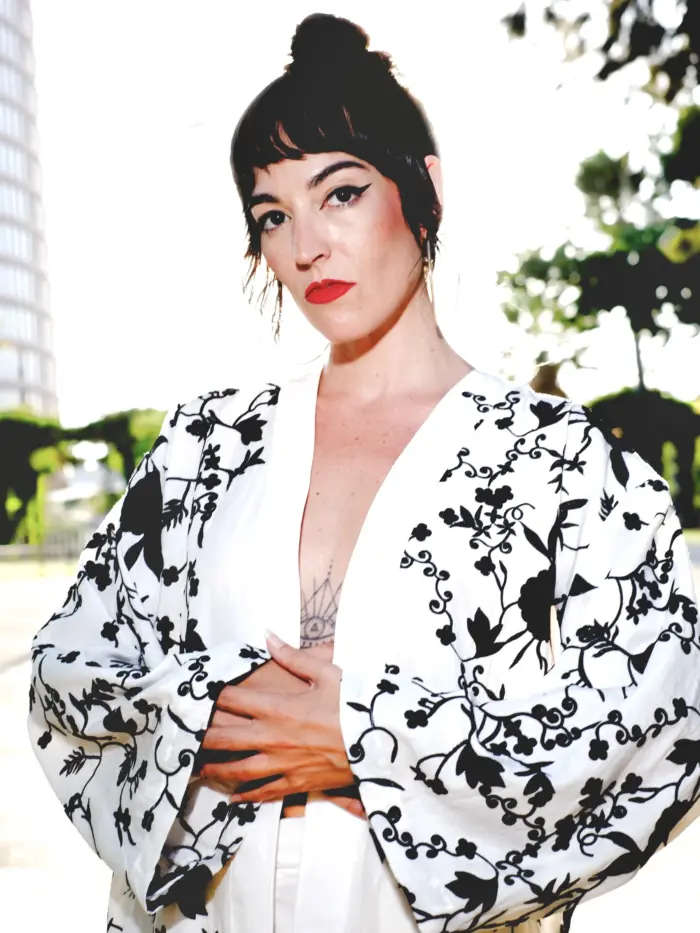 Kimono Mantón B/N - Imagen 5