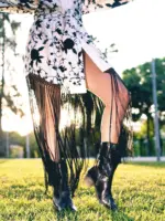 Kimono Mantón B/N - Imagen 7