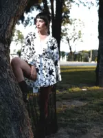 Kimono Mantón B/N - Imagen 8